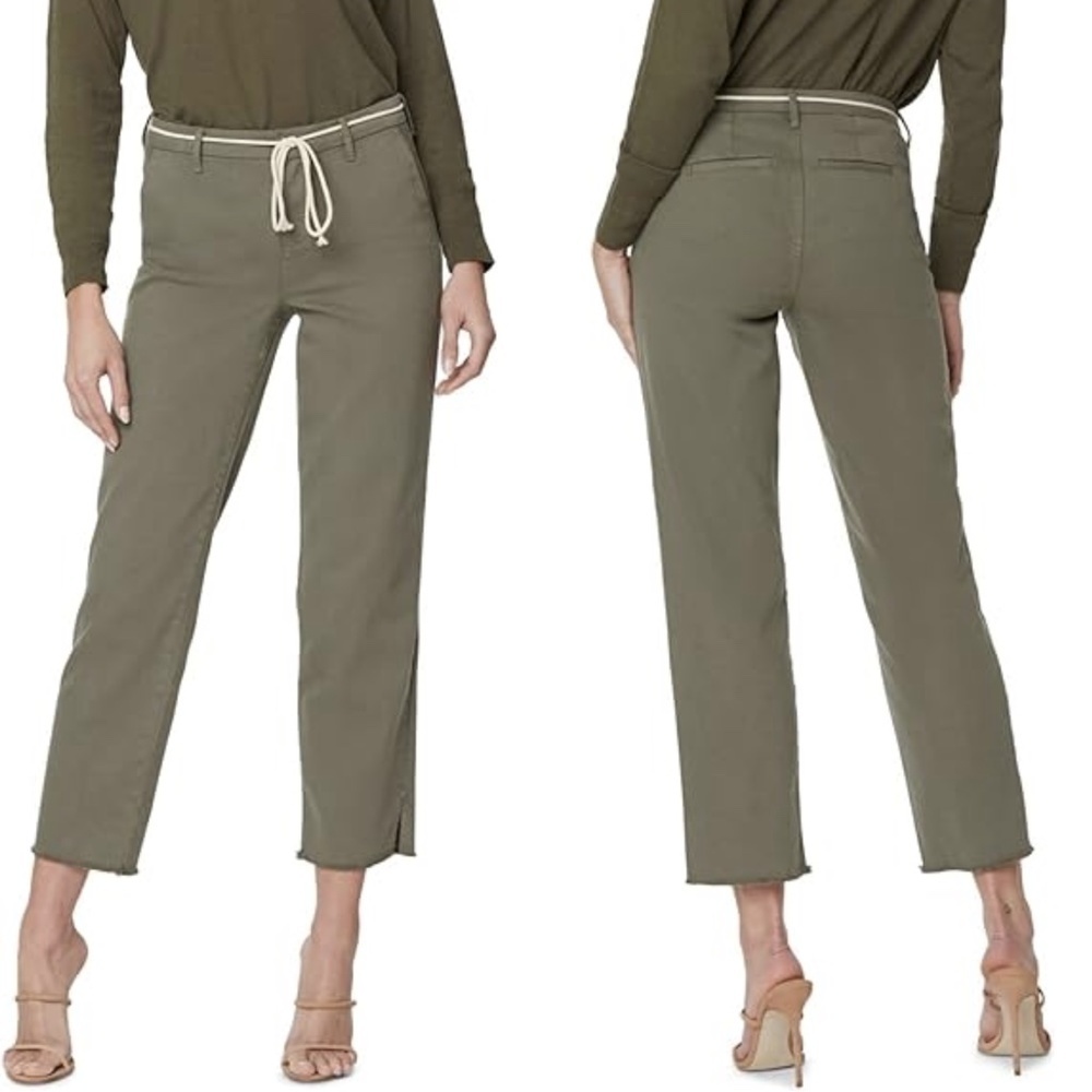 NWT NYDJ Relaxed Ankle Trouser w/ Belt in Moss Sz. 20W